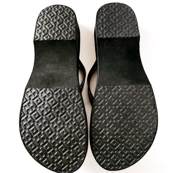 Tory Burch Eva Platform Black Flip Flops - Womens Size 9 - Excl Cond! - Picture 2 of 16